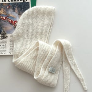 DIY키트 쁘띠니트 소피후드 (무스알파카모헤어) S~L사이즈 대바늘뜨기 바라클라바 스카프 패키지 대체실 PetiteKnit