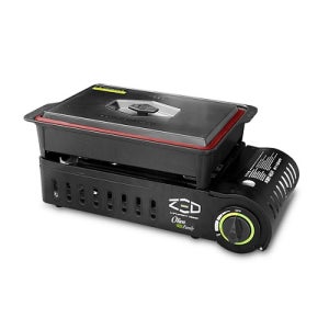 제드 올리브BBQ패밀리M 미들 구이바다 트윈 버너 자석식 전골팬