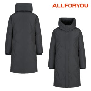 올포유 여성 패딩 구스다운 프리미엄 거위털 롱기장 점퍼 카라 자켓 광택 LLPOA419