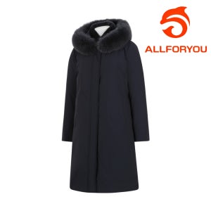 올포유 여성 패딩 구스다운 거위털 롱기장 점퍼 탈부착 라이너 심플 자켓 LLPOA429