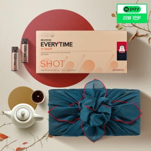 [네이버단독] 정관장 에브리타임 샷 20ml 50개입 (보자기포장), 명절선물세트