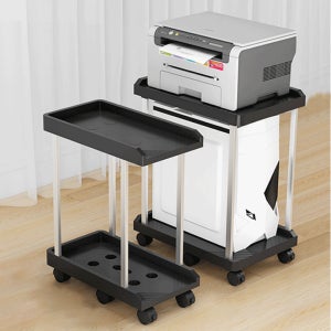 컴퓨터 본체받침대 2단형 PC 이동식 본체거치대 데스크탑선반 컴퓨터거치대 PC선반