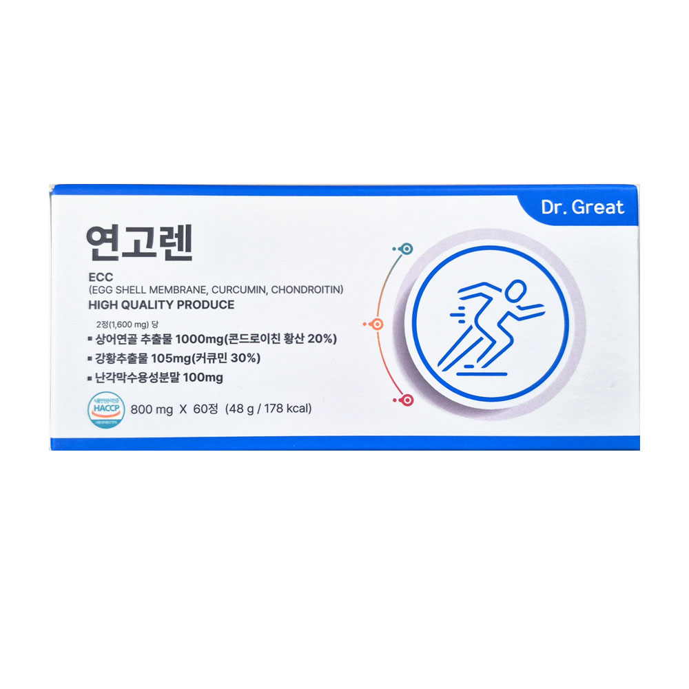 닥터그레잇 연고렌 콘드로이친 커큐민 난각막 60정