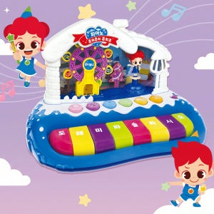 주니토니 마법 피아노 빙글빙글 불빛이 반짝 동요 연주 관람차 유아 어린이 피아노 장난감