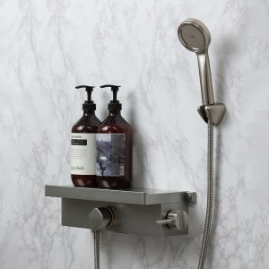 니켈 무광 샤워수전 디럭스 J one-3000 선반형 욕조수전