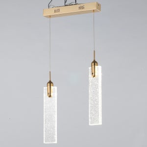 아스틱 사각 2구 LED 펜던트조명