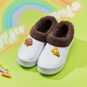 에이블팩토리 아동용 뿌뿌 겨울 EVA 털실내화 국내생산