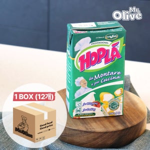 홉라 무가당 식물성 휘핑크림 1L, 12개