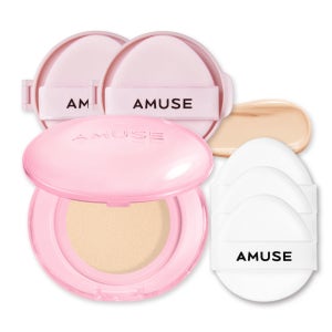 어뮤즈 듀 파워 비건 쿠션 본품+리필x2개, 1.5 내추럴, 15g