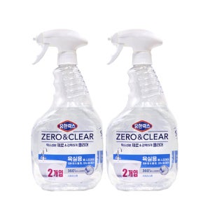 유한락스 제로 클리어 욕실용 시트러스향 600ml+600ml