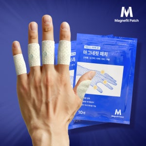 류마픽스 마그네핏 패치 근육 관절 자석 손가락 종아리 발목 무릎 어깨 허리 다리 등 손목 근육통 관절통 파스 10매, 1개