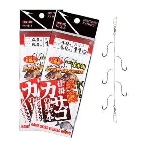 듀라맥스 낚시 3본 T매듭 볼베어링 채비 카드채비