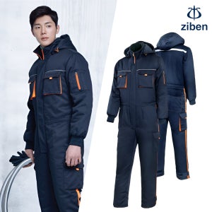 지벤 겨울 스즈키 스즈끼복 일체형작업복 배달 방한복 자동차 정비복 우주복 ZB-S1496