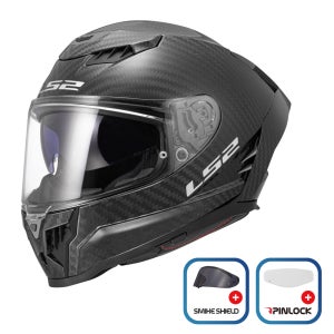 LS2 오토바이 풀페이스헬멧 FF807 드래곤 매트 카본 핀락 스모크쉴드