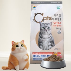 고양이 비타민 사료 캐츠랑 비타플러스 전연령용 데일리 사료 전연령, 20kg, 1개