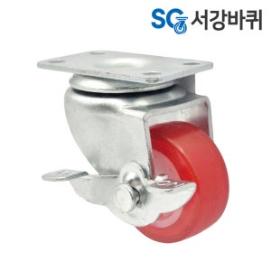 우레탄 PVC 1.5인치 소형 미니 가구 의자 이동식 바퀴 캐스터 37mm 회전브레이크