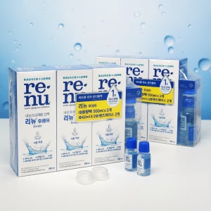 바슈롬 리뉴 후레쉬 500ml 3개 60ml 2개 2세트 코스트코 렌즈 세정액 식염수