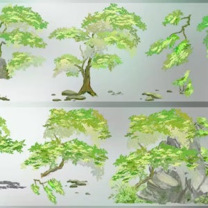 초목의 숨 수입 PET 마테 스티커 소분컷