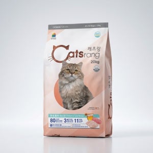 캐츠랑 전연령 고양이 단백질 사료 닭고기+옥수수+참치, 20kg, 1개