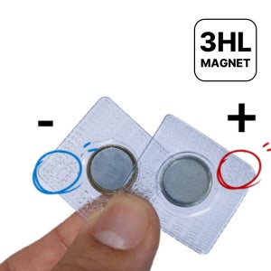 의류용 고주파 자석 PVC 쉴드캡, 13X2mm 투명(2개)