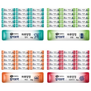 하림펫푸드 밥이보약 DOG 하루양갱 4종 버라이어티팩 60개입