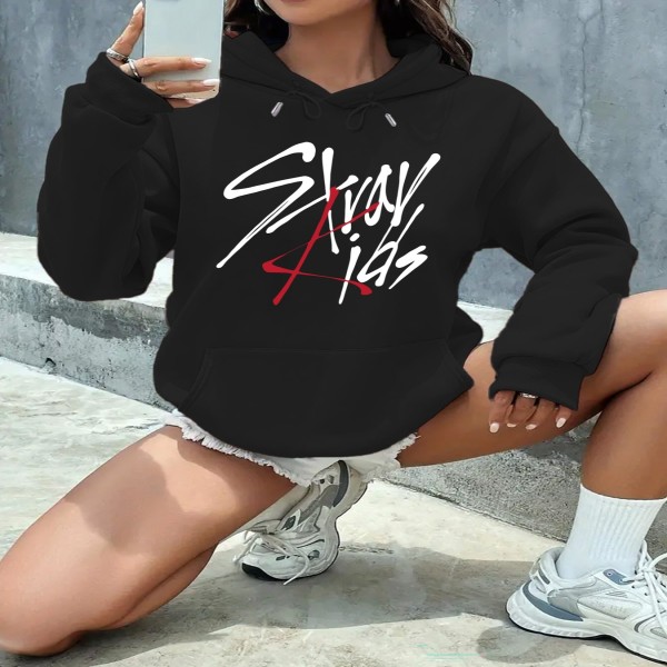 ストレイキャッツレター​​女性 パーカー 2025冬秋服Y2Kスウェットシャツトップフード長袖女性カジュアル 衣料品