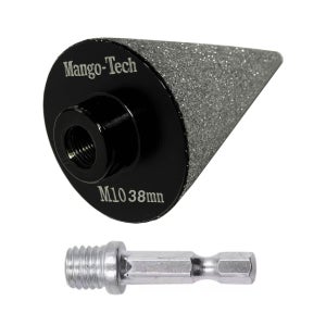 그라인더용 카운터싱크 M10 38mm 연마 홀가공 대리석 포세린 연마석 타일 모따기 홀쏘