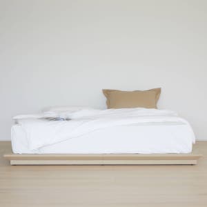 스테이모어 엣지 가죽 저상형침대 무헤드 파운데이션 LK(라지킹)1800, 시나몬