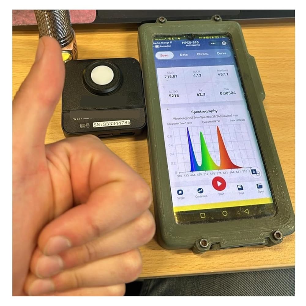 미니 <b>스펙트로</b>미터 350-800nm PPFD PAR 센서도 스펙트럼 플리커 테스트