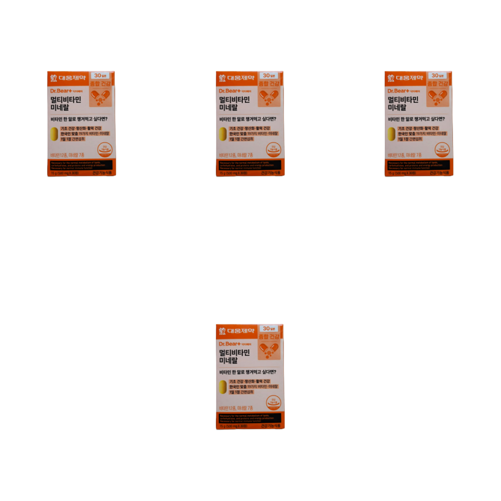 <b>대웅제약</b> 멀티비타민 <b>미네랄</b> 30정 4개