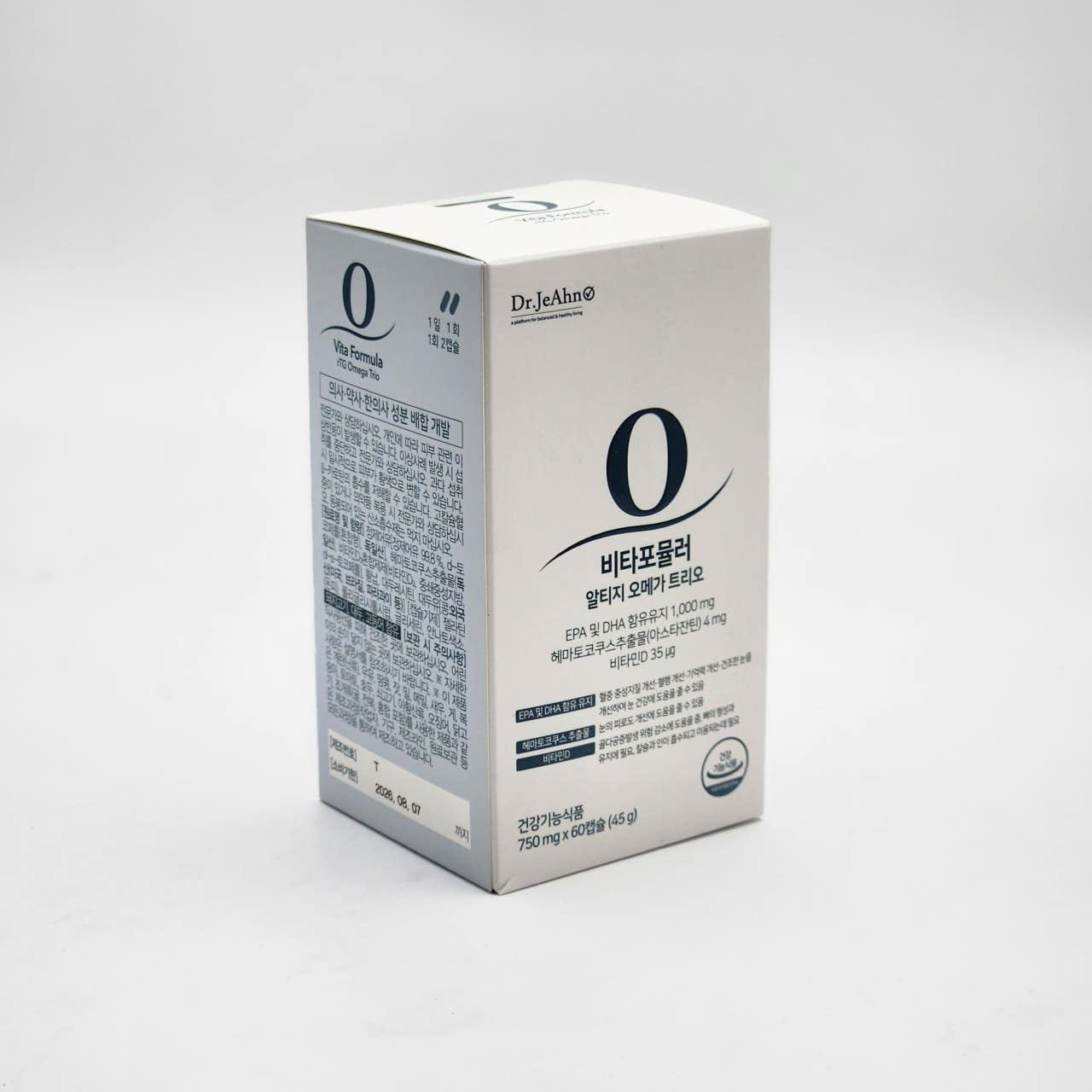 닥터제안 <b>비타포뮬러 알티지오메가 트리오</b> 750mg x 60캡슐