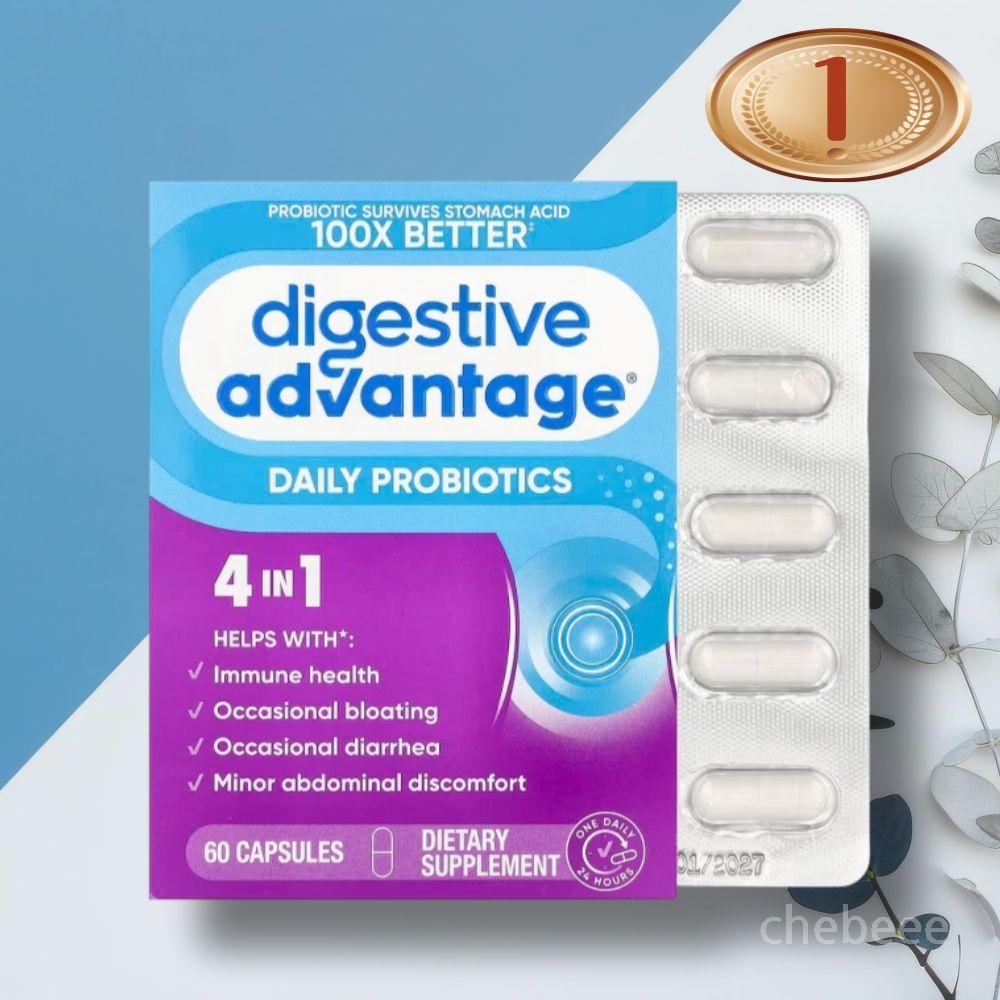 쉬프 다이제스티브 <b>어드밴티지</b> <b>프로바이오틱</b> 60캡슐 1병 바실러스 코아귤런스