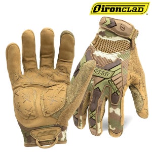 Ironclad 진동/충격방지장갑 tactical CAMO 진동방지 TPR패드 작업장갑