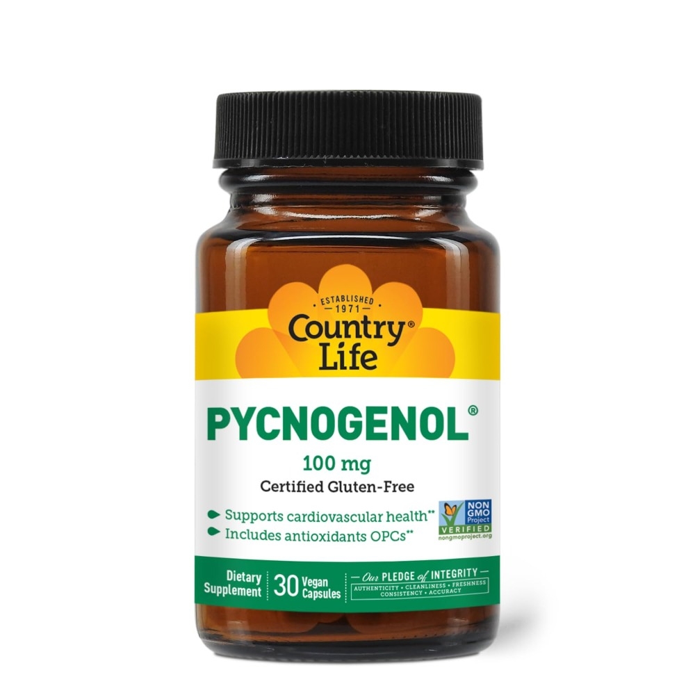 <b>컨트리라이프 피크노제놀</b> Pycnogenol Pine Bark 100mg 30캡슐