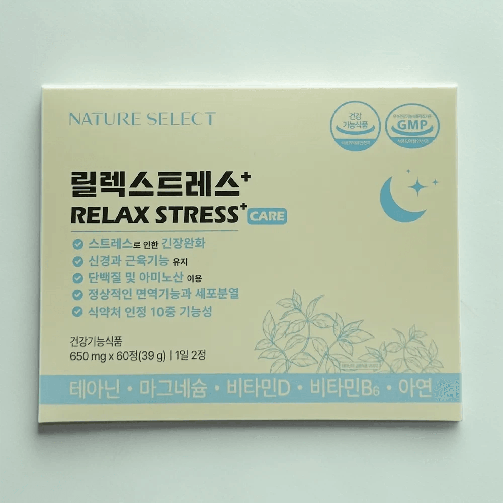 <b>네이처셀렉</b> 릴렉스트레스+(60정) 긴장완화
