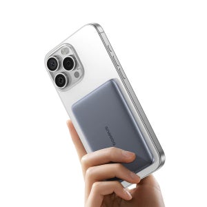 [50209] 베이스어스 보조배터리 초슬림 맥세이프 고속 충전 기내용 AM41 5000mAh, 블랙