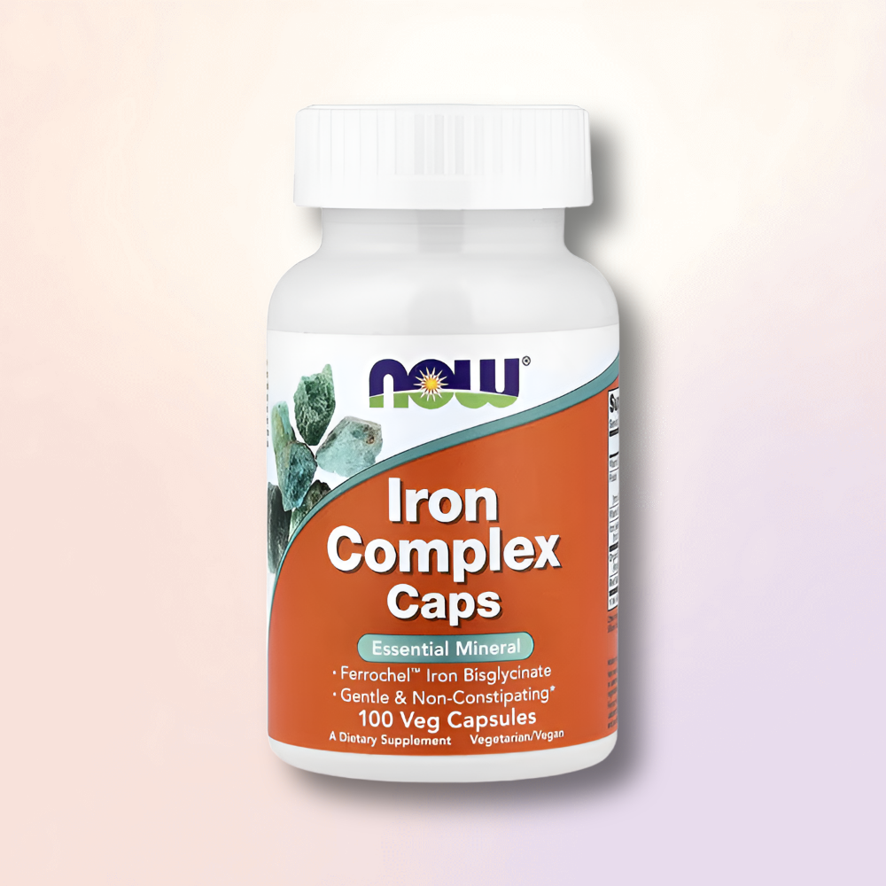 NOW 나우푸드 철분 Iron <b>아이언 컴플렉스</b> 100 베지캡슐