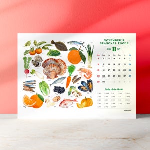 2026년 제철음식 탁상 달력 런던앤코 제철 달력 캘린더