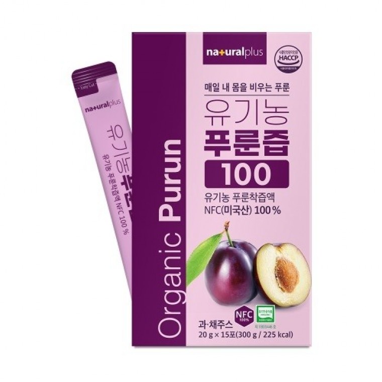 <b>내츄럴플러스</b> 유기농 푸룬즙100 20g x 15포