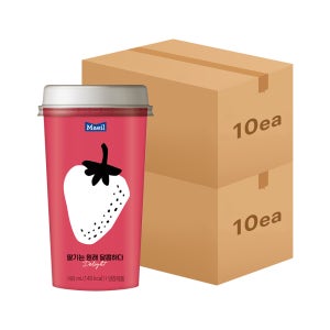 매일 딸기는 원래 달콤하다 딜라이트 컵 190ml 20입(10입 2박스)