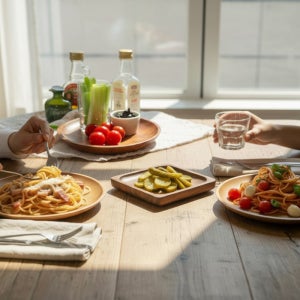 Holin 아카시아 통원목 우드웨어 브런치 SET B 4P