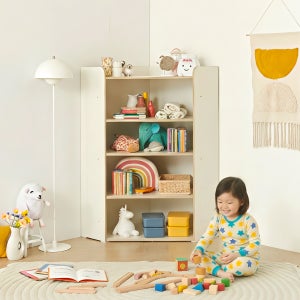 코너 수납장 모서리 책장 거실 현관 코너장 3단 800