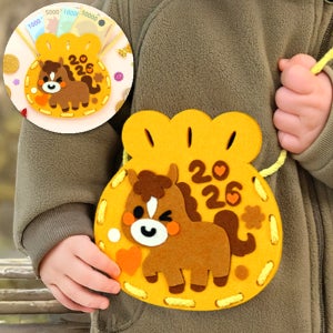 복주머니만들기 2026년 새해 말띠 펠트가방 만들기키트 설날미술활동