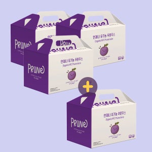 에브리유 NFC착즙 100% 유기농 푸룬주스 20포 임산부 저당 변비 푸룬 딥워터 3+1