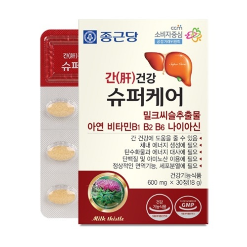 지친 간에좋은 피곤할때 영양제 <b>간</b> 건강 잦은회식 90정 약 3개월분 밀크씨슬 실리마린