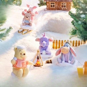 디즈니 공식몰 25년 겨울 스윗 하트 곰돌이푸 이요르 인형 선물