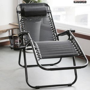 베드 체어 1인용 편한 의자 접이식 소파 거실 사무용 안락 쇼파 블랙단품