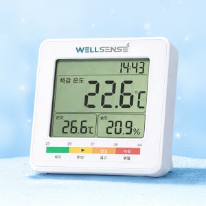 웰센스 디지털 체감온도계 WS-30 온습도계 공장 사무실 공사 현장 산업용 체감온도 측정기