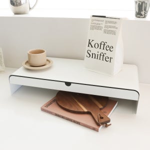 블랑 프리미엄 싱글 듀얼 트리플 철제 모니터 받침대 520mm, 화이트