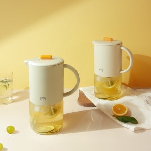 냉장고 물병 레몬수 보리차 필터 내열유리 물병 대용량 1.8L